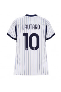 Inter Milan Lautaro Martinez #10 Jalkapallovaatteet Naisten Vieraspaita 2026-27 Lyhythihainen